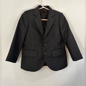 Dark Grey Crewcuts boys suit jacket and pants 2T